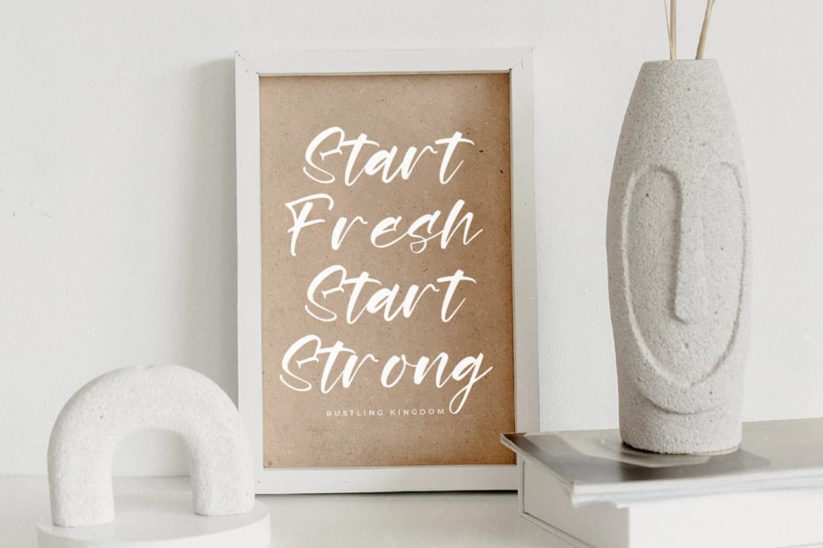 Preview 3 for Rustling Kingdom – Modern Script Font
