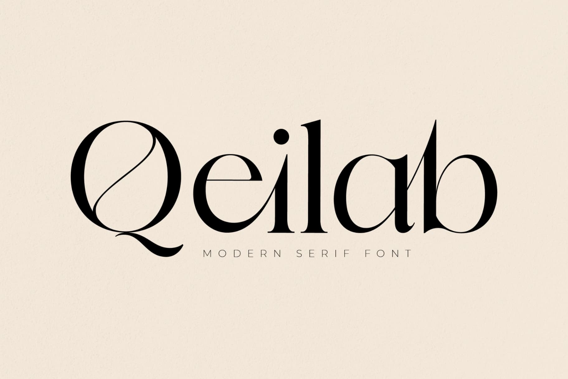 Preview of Qeilab - Modern Serif Font font