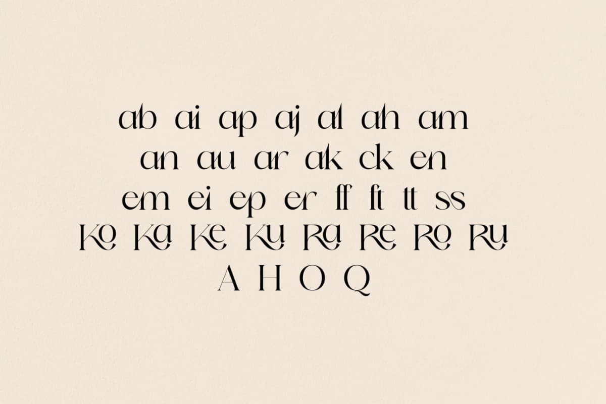 Qeilab - Modern Serif Font font preview 13