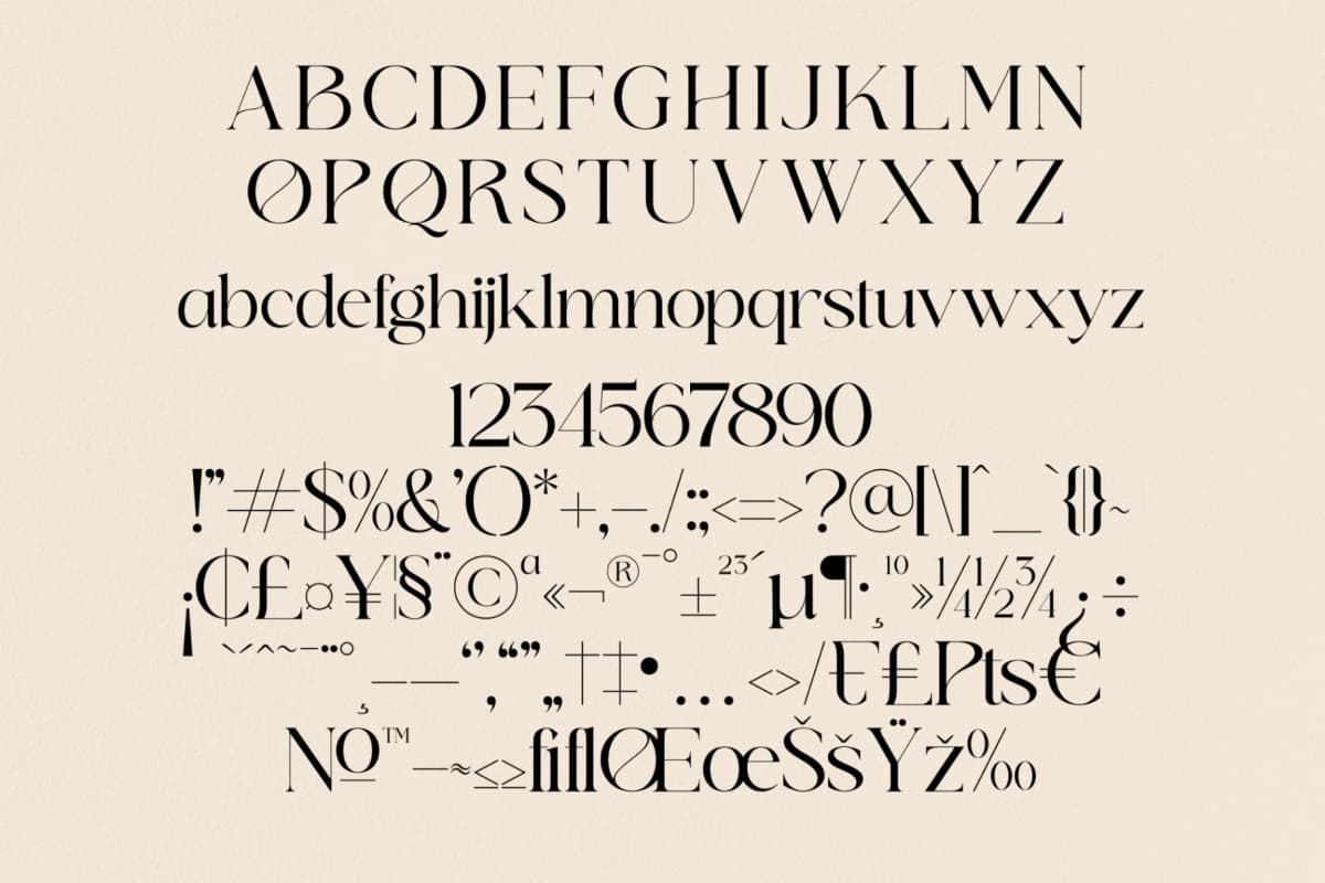 Qeilab - Modern Serif Font font preview 12