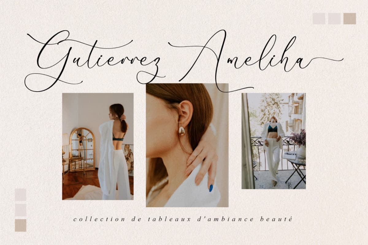 Gutierha Pattery - Luxury Script Font font preview 2