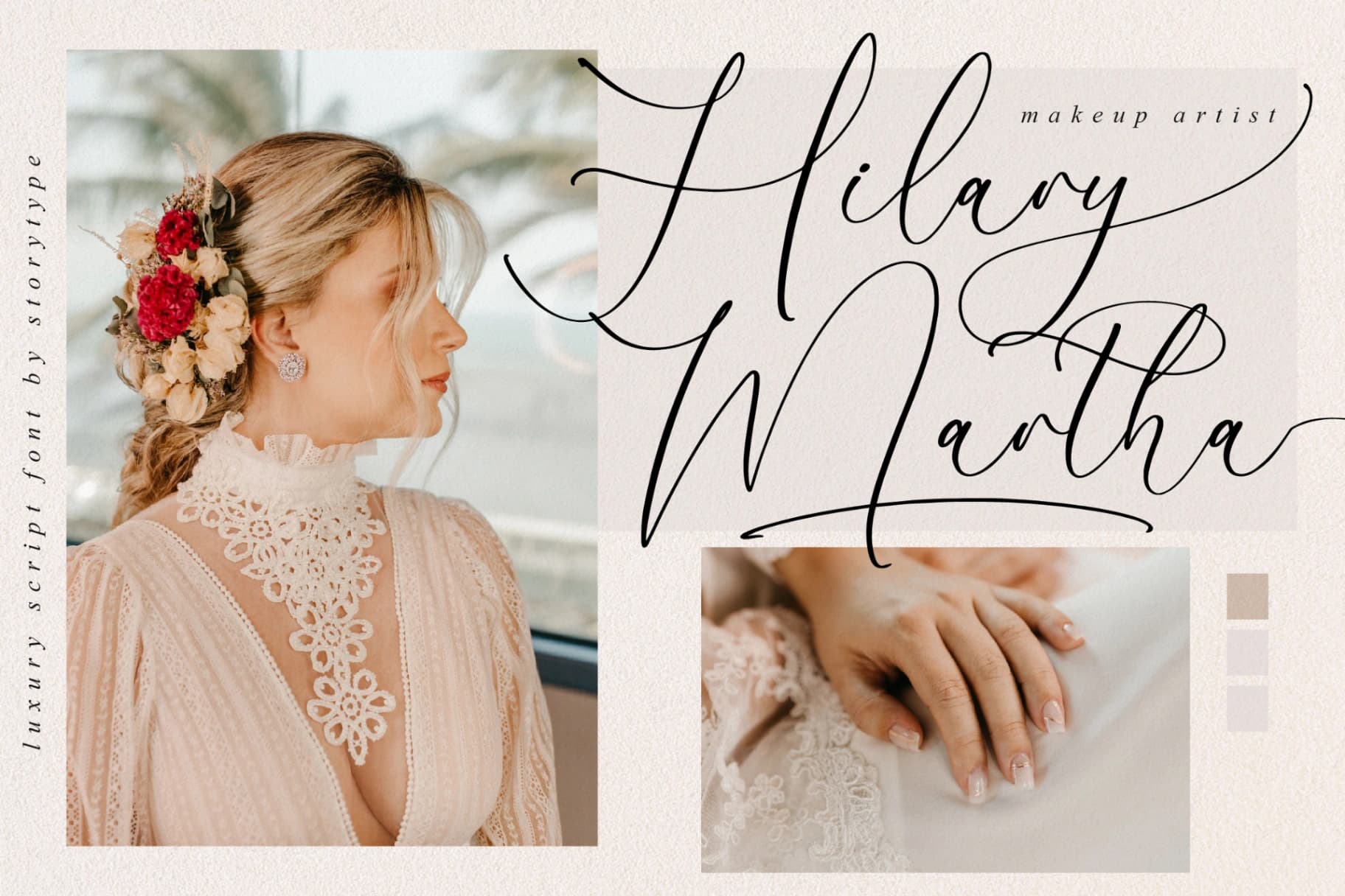 Preview 3 for Gutierha Pattery - Luxury Script Font