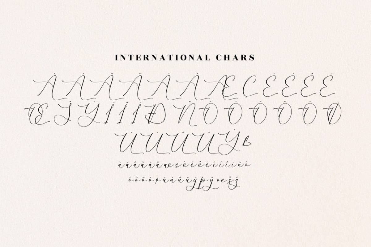 Gutierha Pattery - Luxury Script Font font preview 14