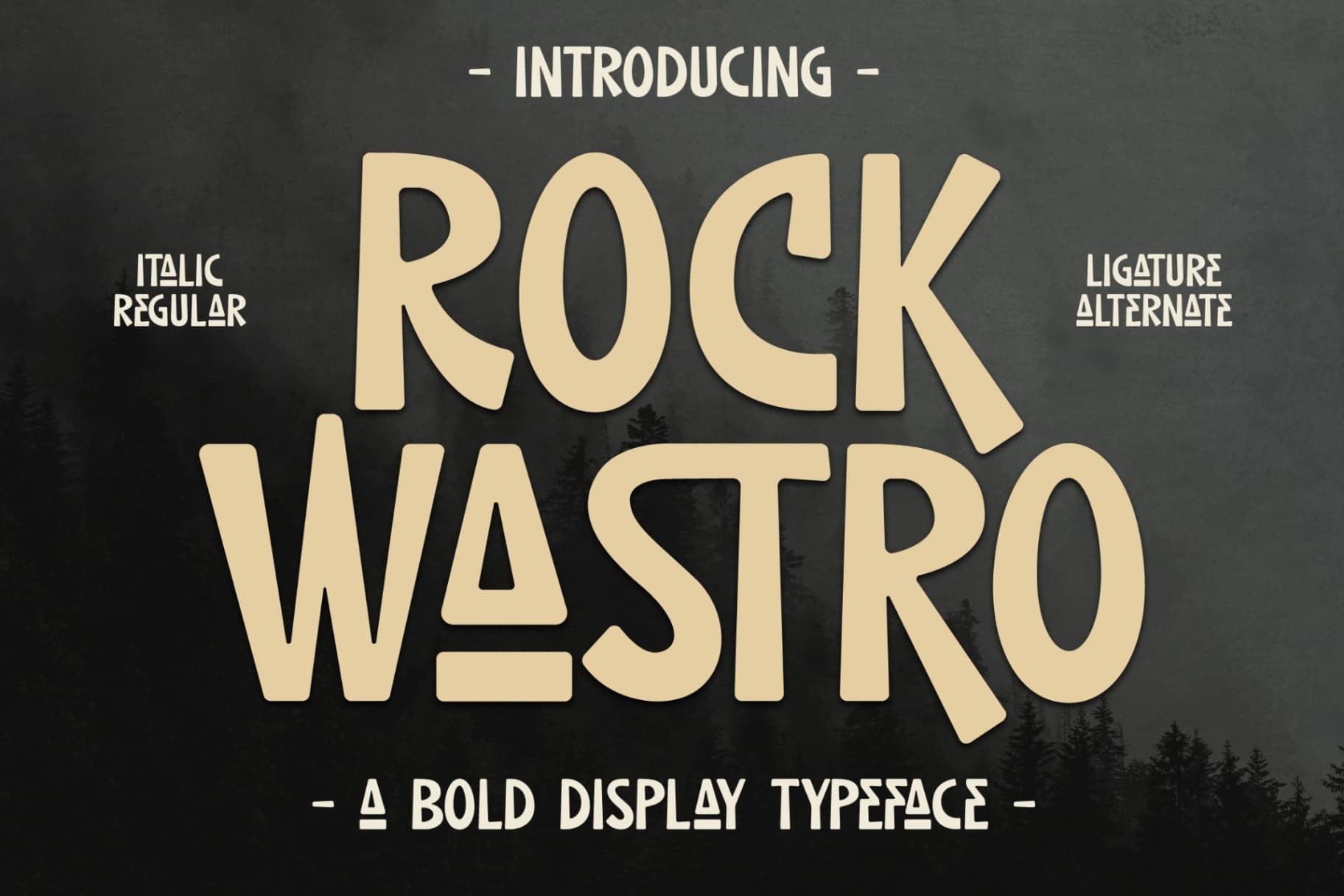 Preview of Rock Wastro - Blod Display Typeface font