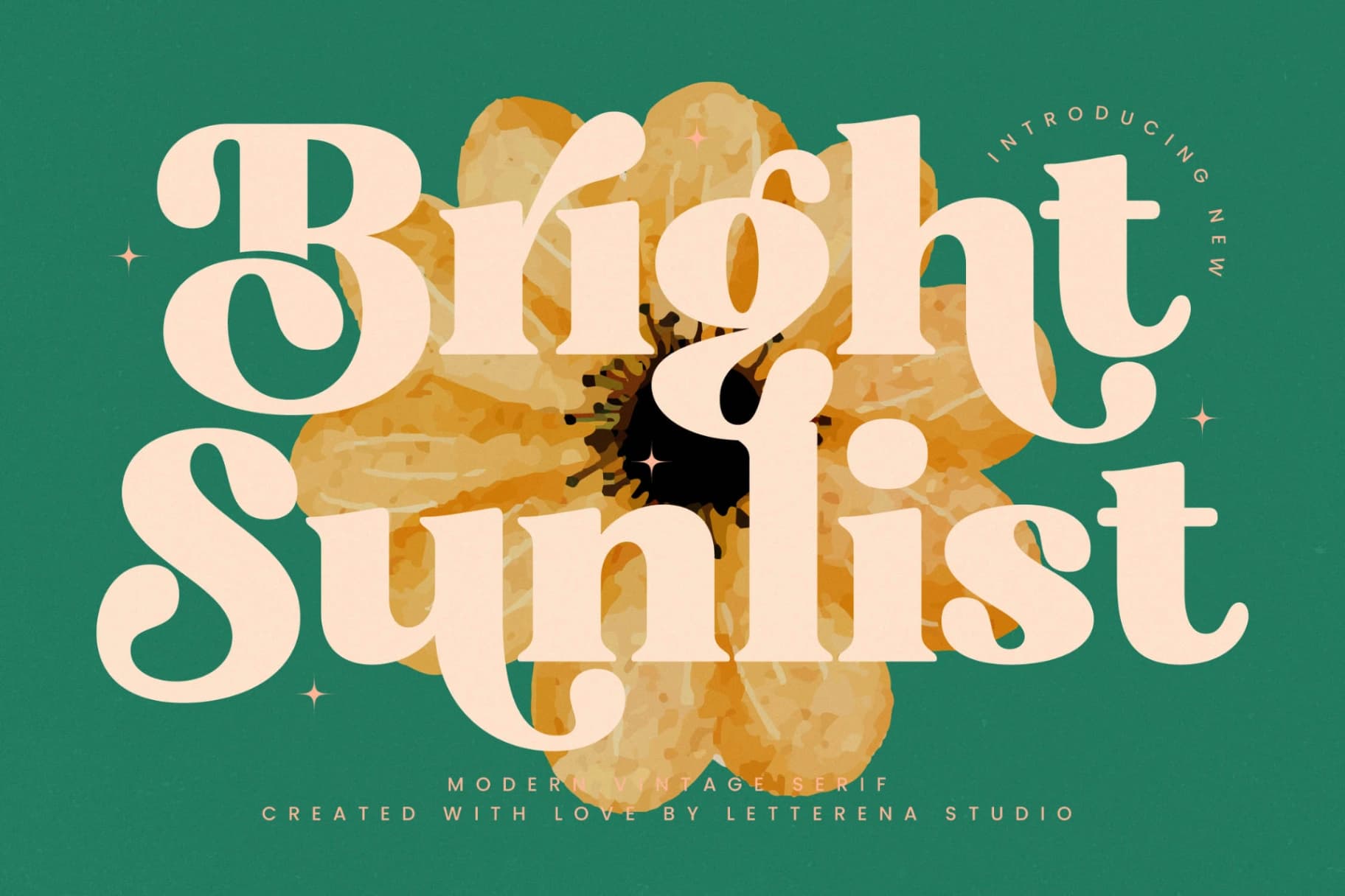 Preview of Bright Sunlist - Modern Vintage Serif font