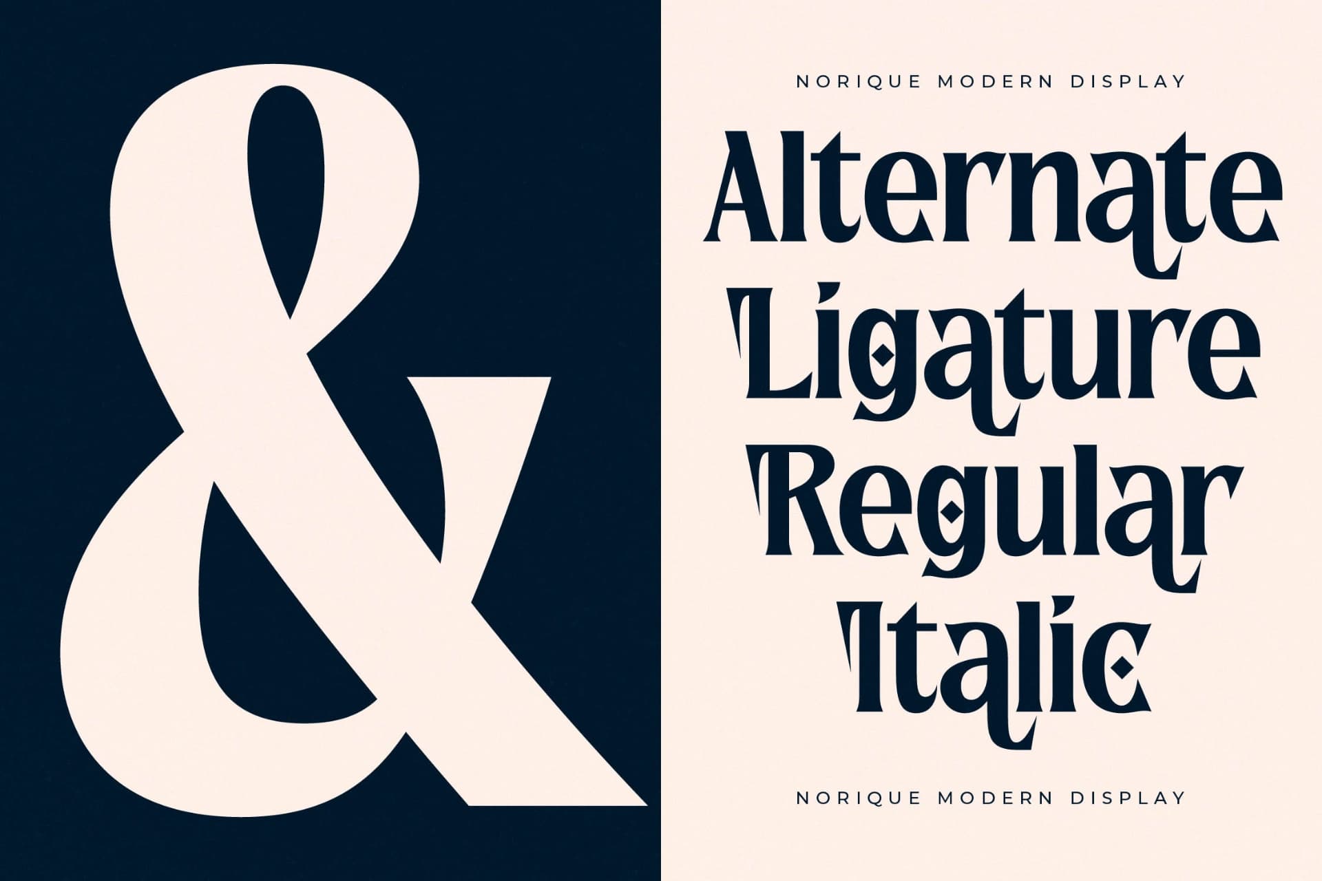 Preview 8 for Norique - Modern Display Typeface