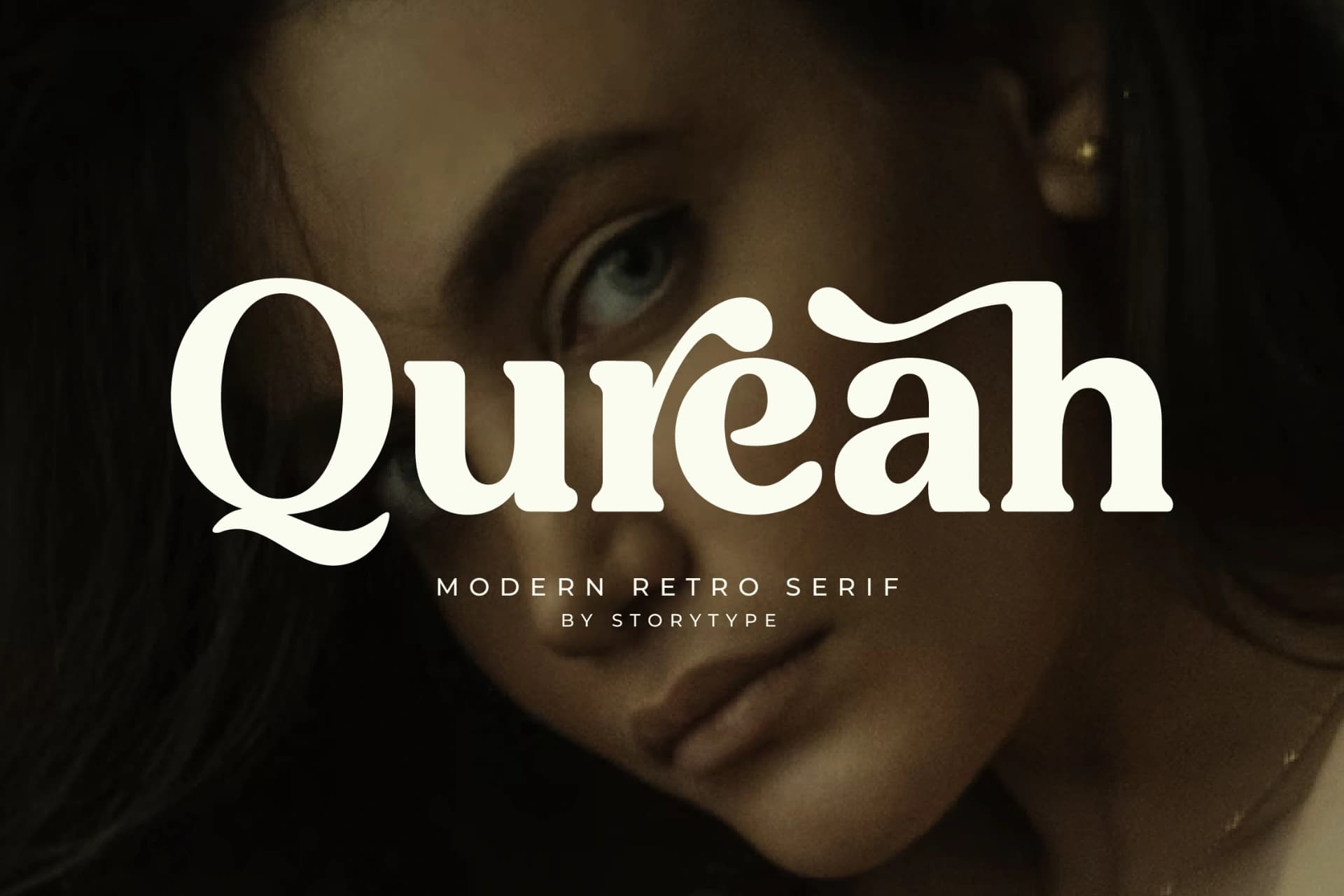 Preview 1 for Qureah - Modern Retro Serif Font