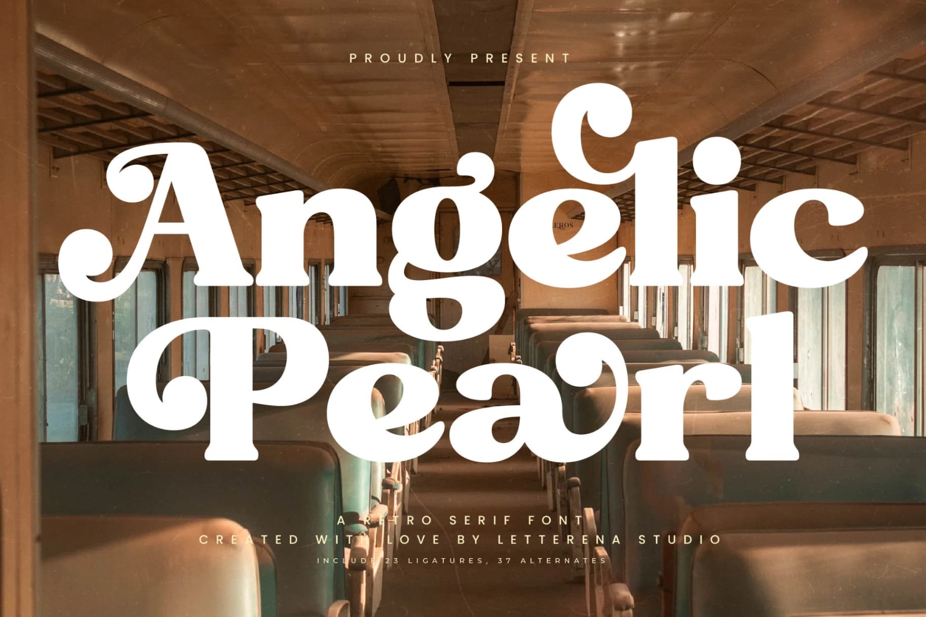 Preview of Angelic Pearl - Retro Serif Font font