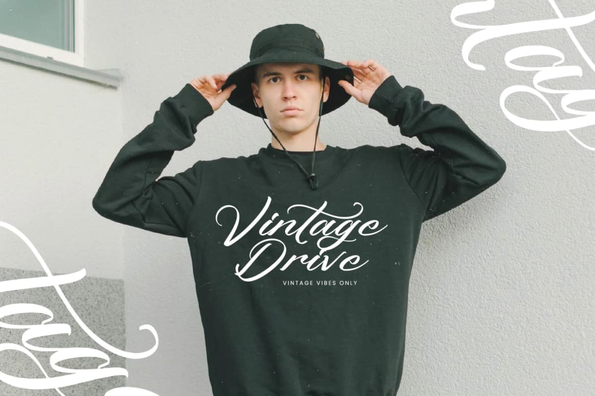 Preview 7 for Machine Vintage – Modern Stylish Script
