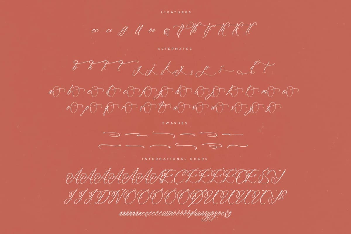Preview 14 for Mialora Sagitha – Beauty Calligraphy Script