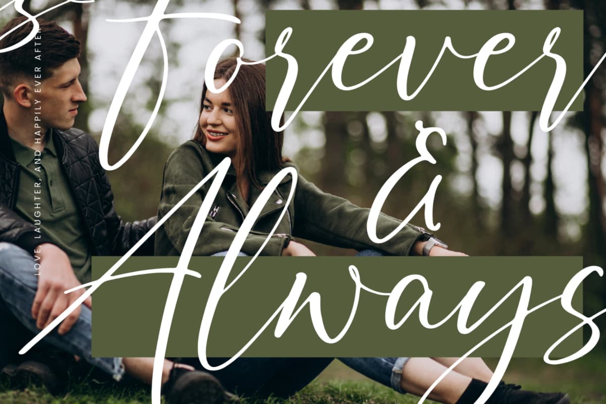 Auronifal Meribant – Modern Signature Font font preview 7