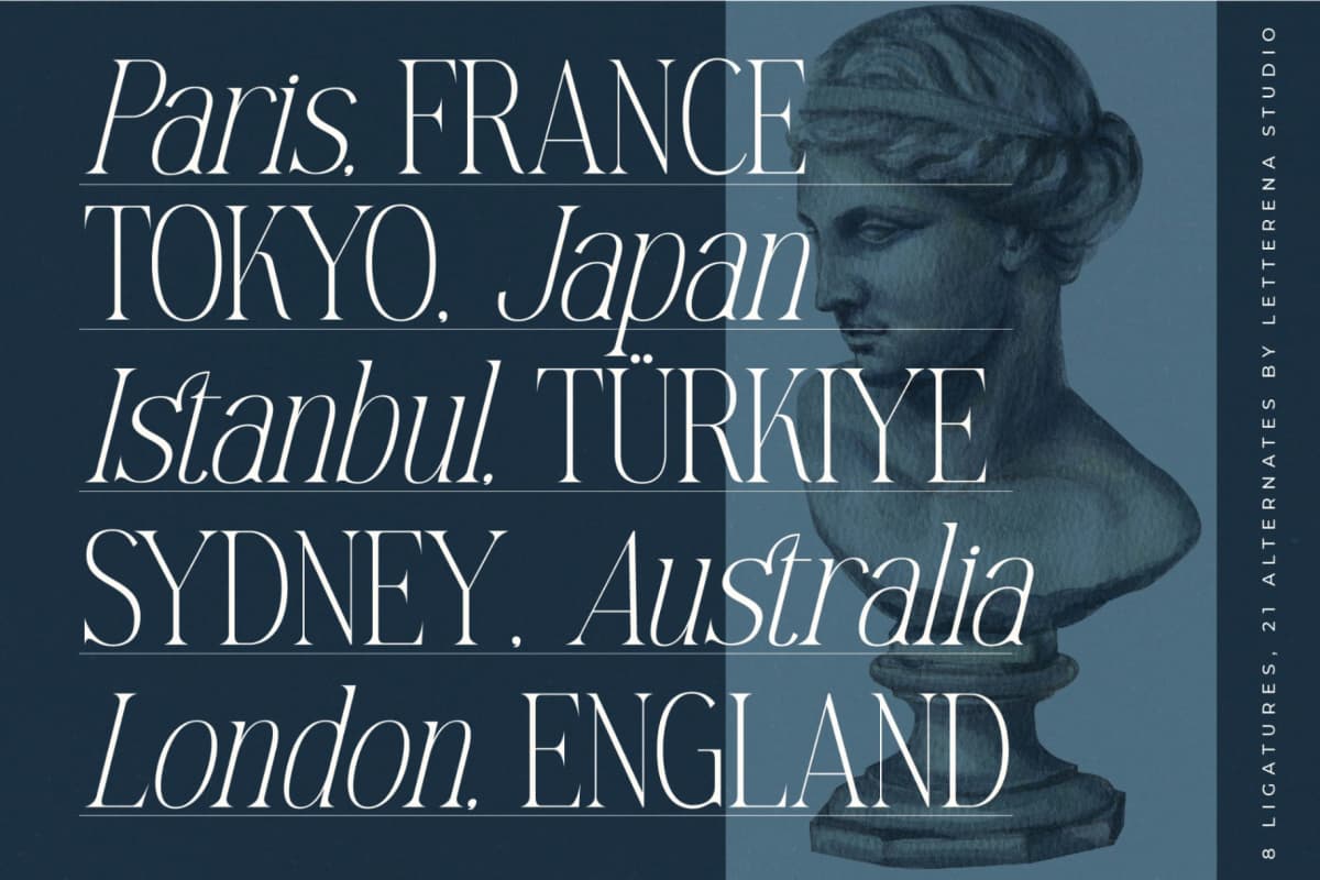 Preview 2 for Mostlight - Modern Alternate Serif