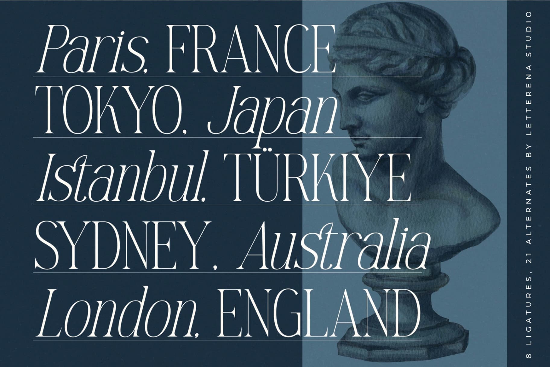 Preview 2 for Mostlight - Modern Alternate Serif