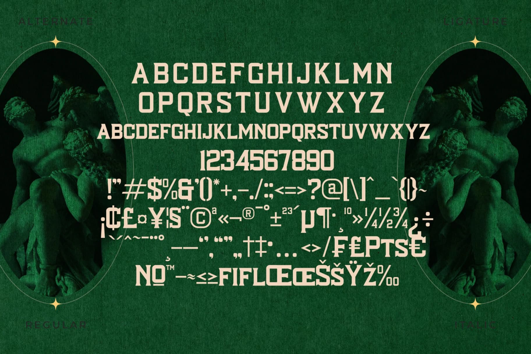 Preview 13 for Squired Dimonds - Display Typeface