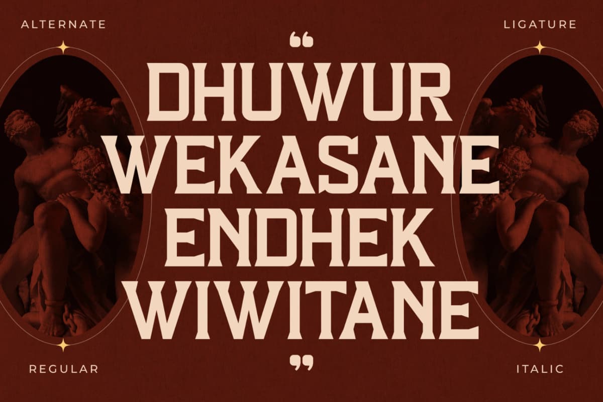 Preview 8 for Squired Dimonds - Display Typeface