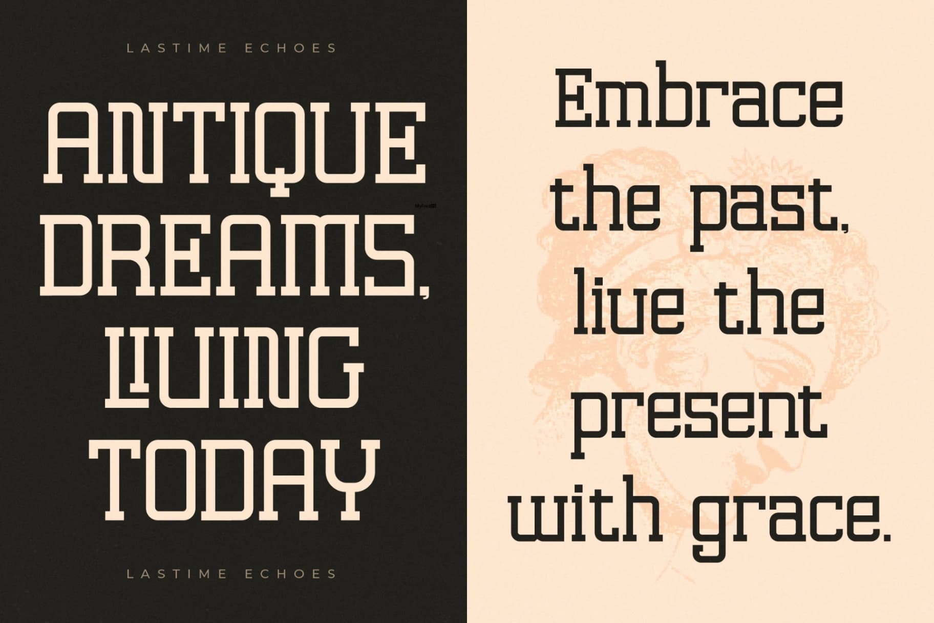 Preview 5 for Lastime Echoes - Display Slab Serif