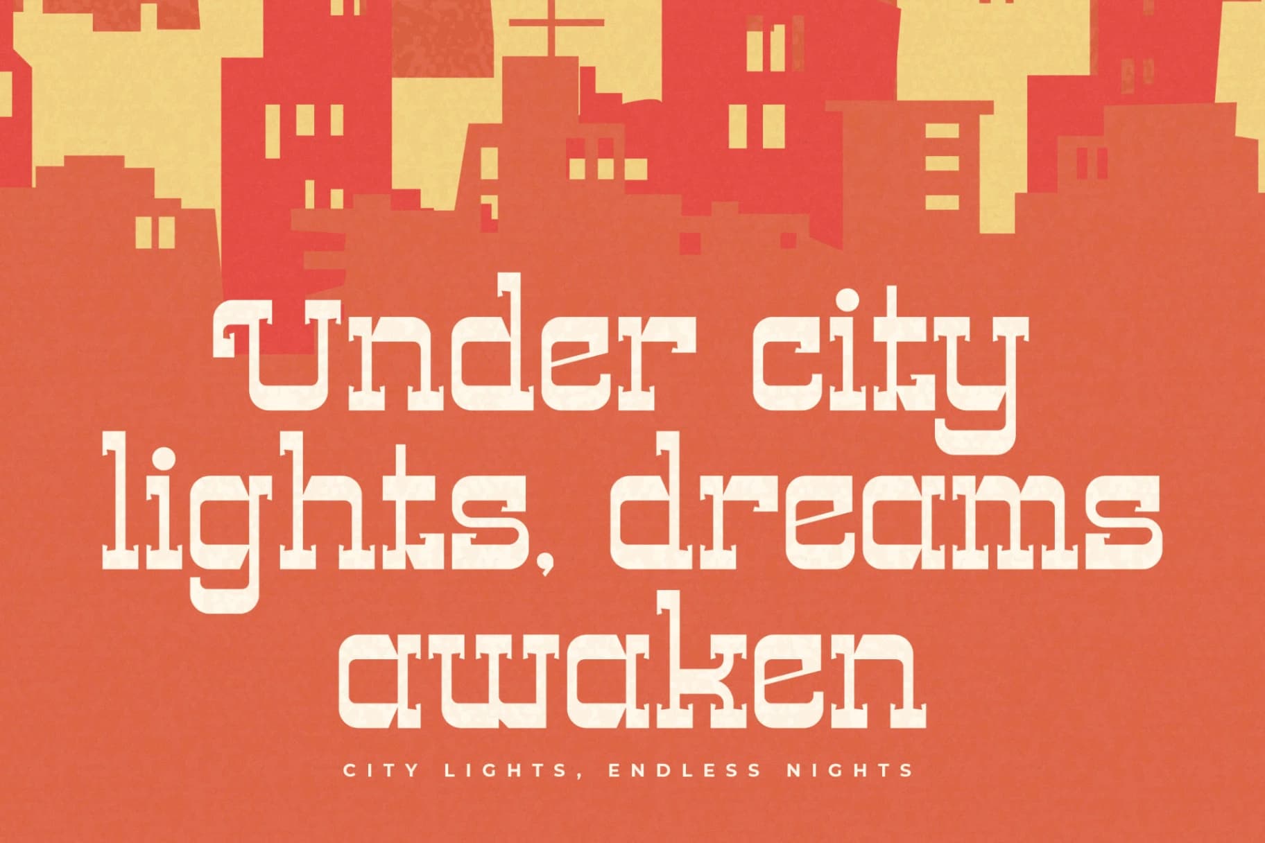 Preview 5 for Trails Nights - Display Slab Serif