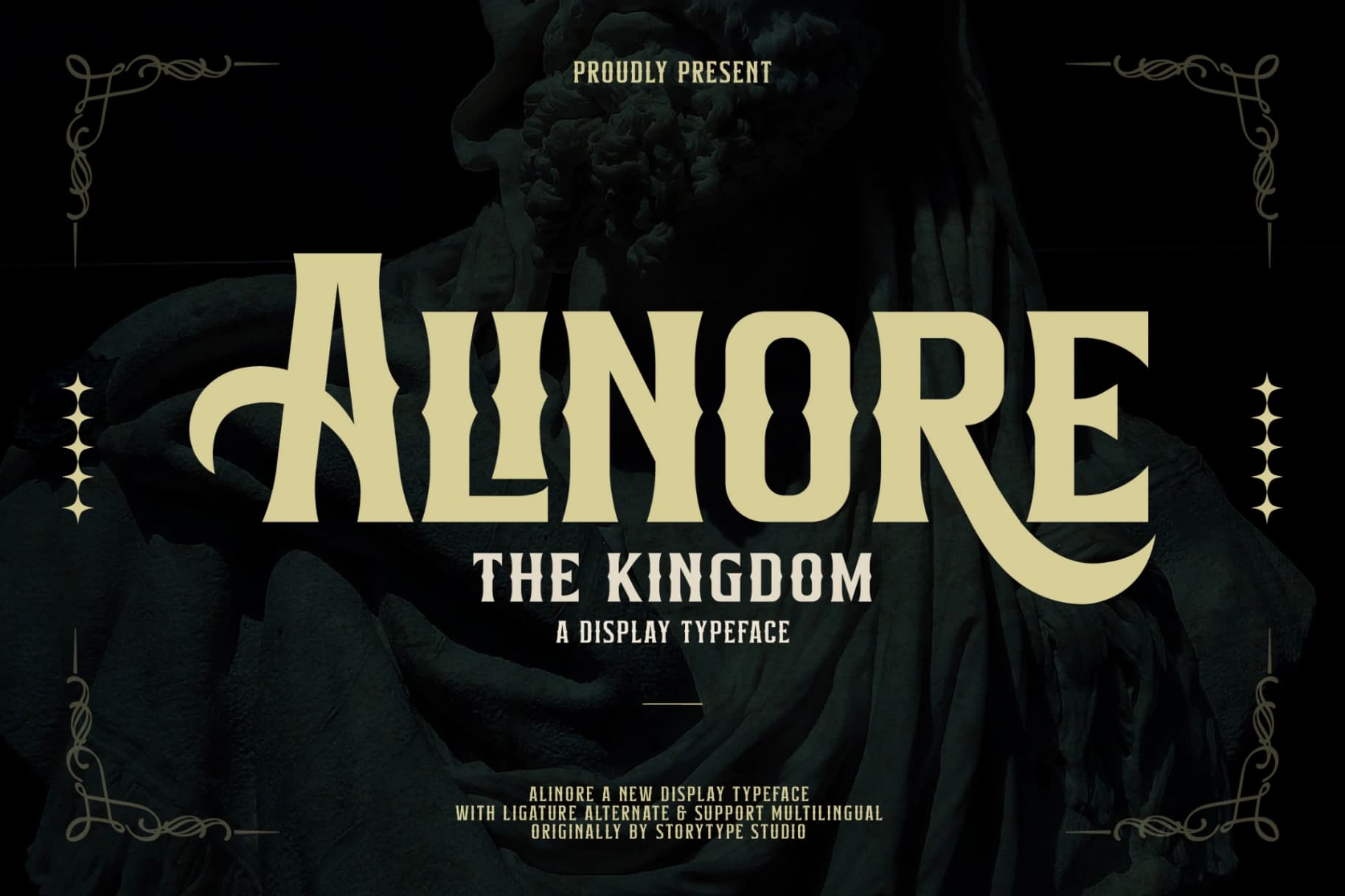 Preview of Alinore - Display Typeface Font font
