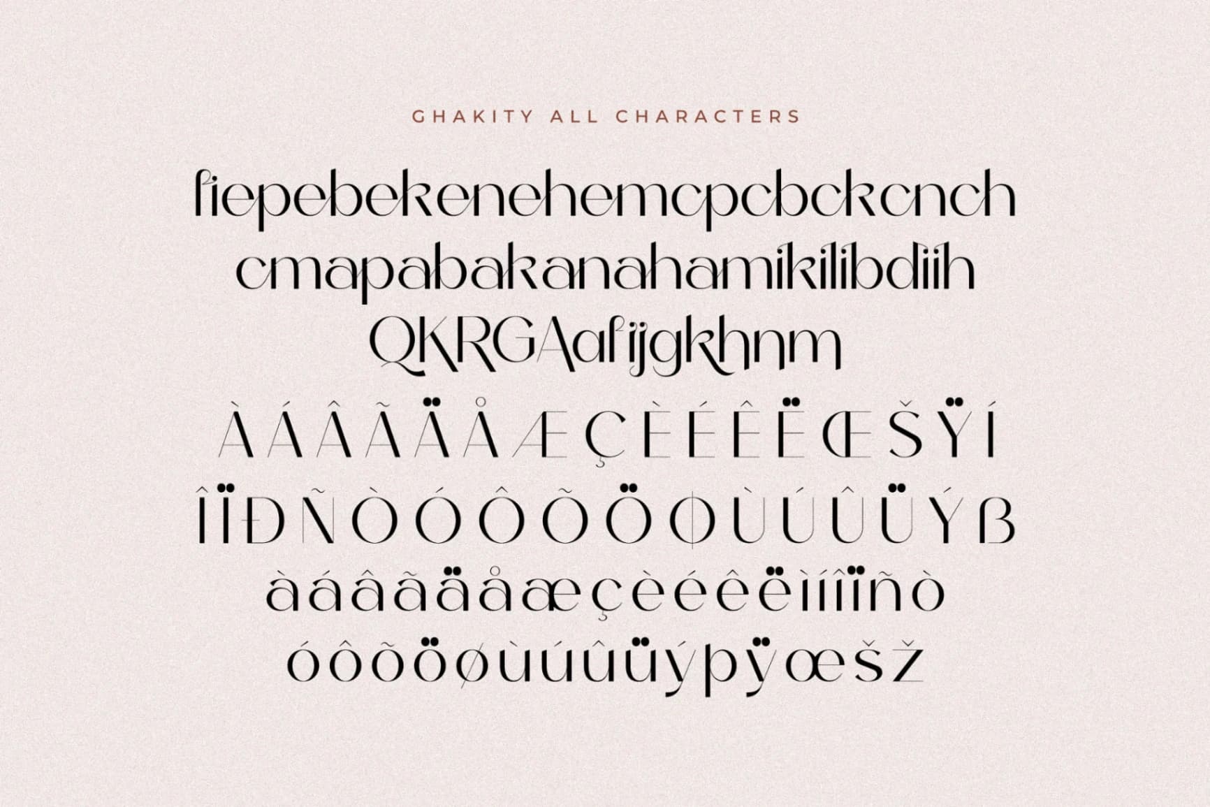 Preview 14 for Ghakity - Clean Display Sans