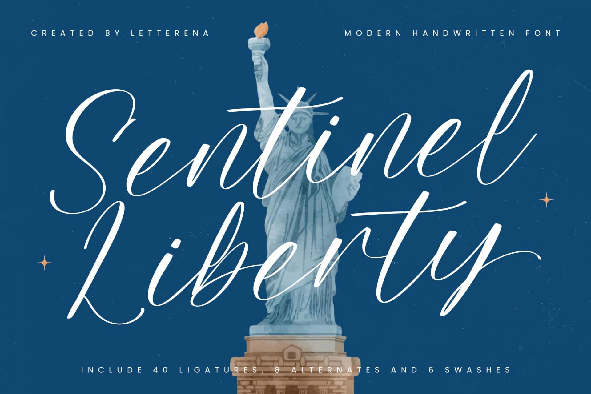 Preview of Sentinel Liberty – Modern Handwritten Font font