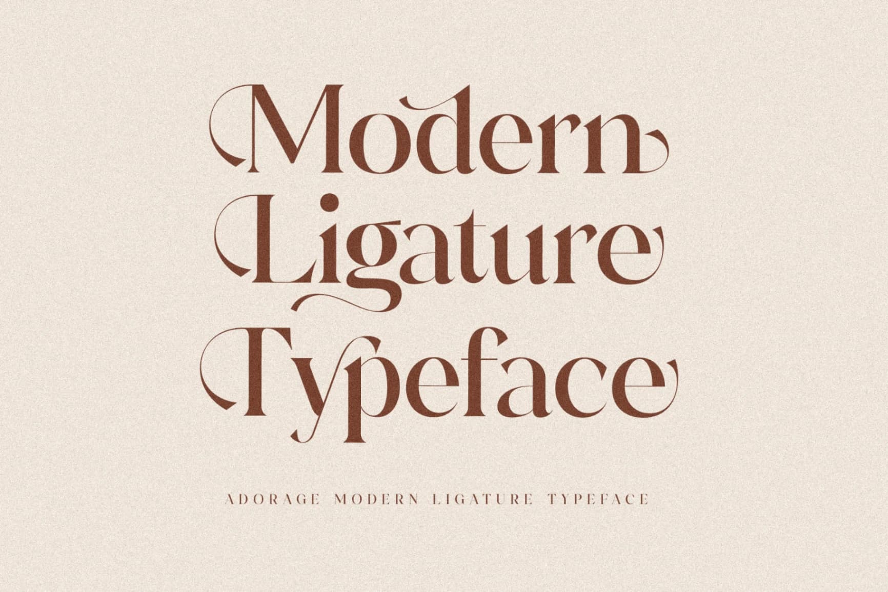 Preview 9 for Adorage - Modern Ligature Typeface