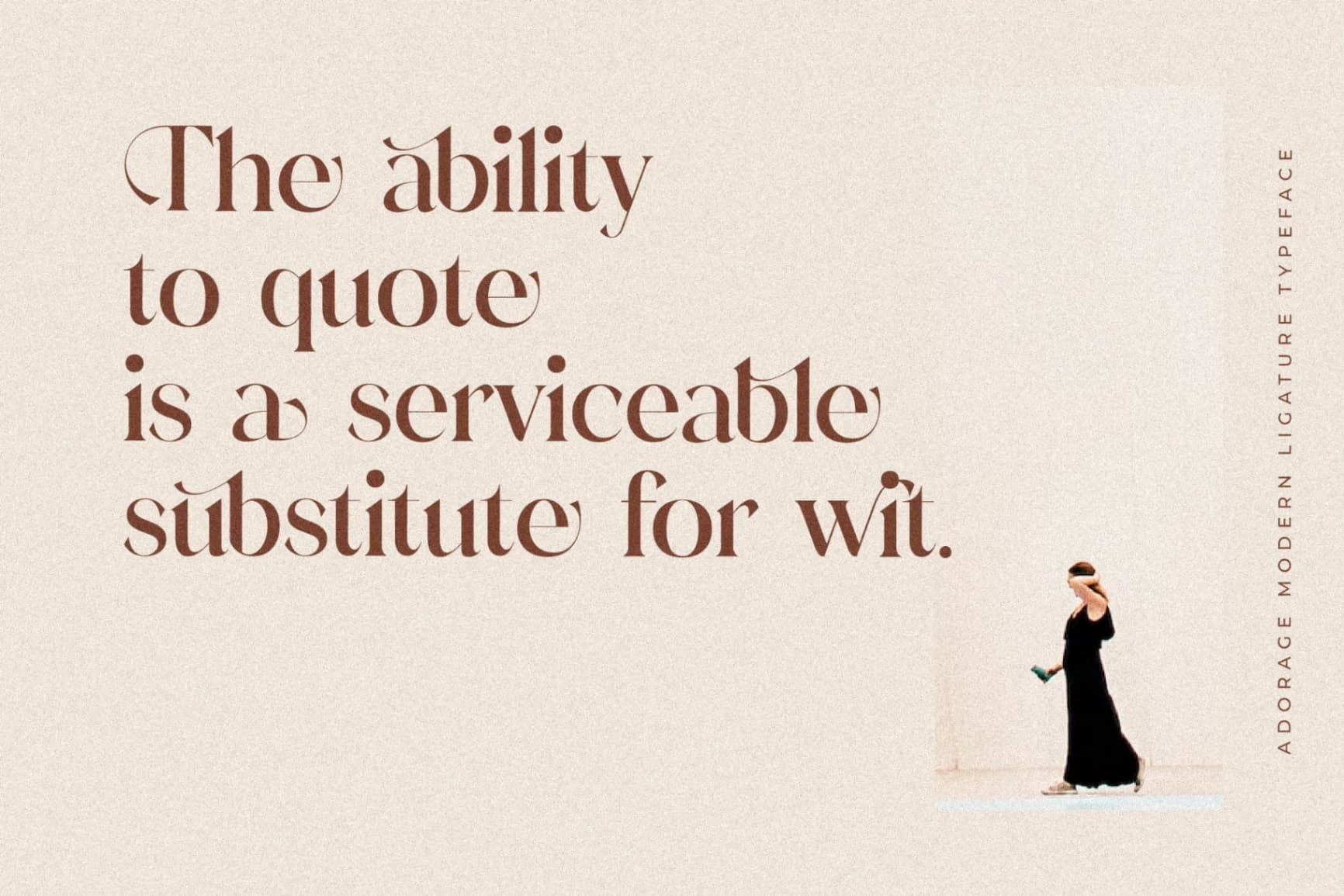 Preview 11 for Adorage - Modern Ligature Typeface