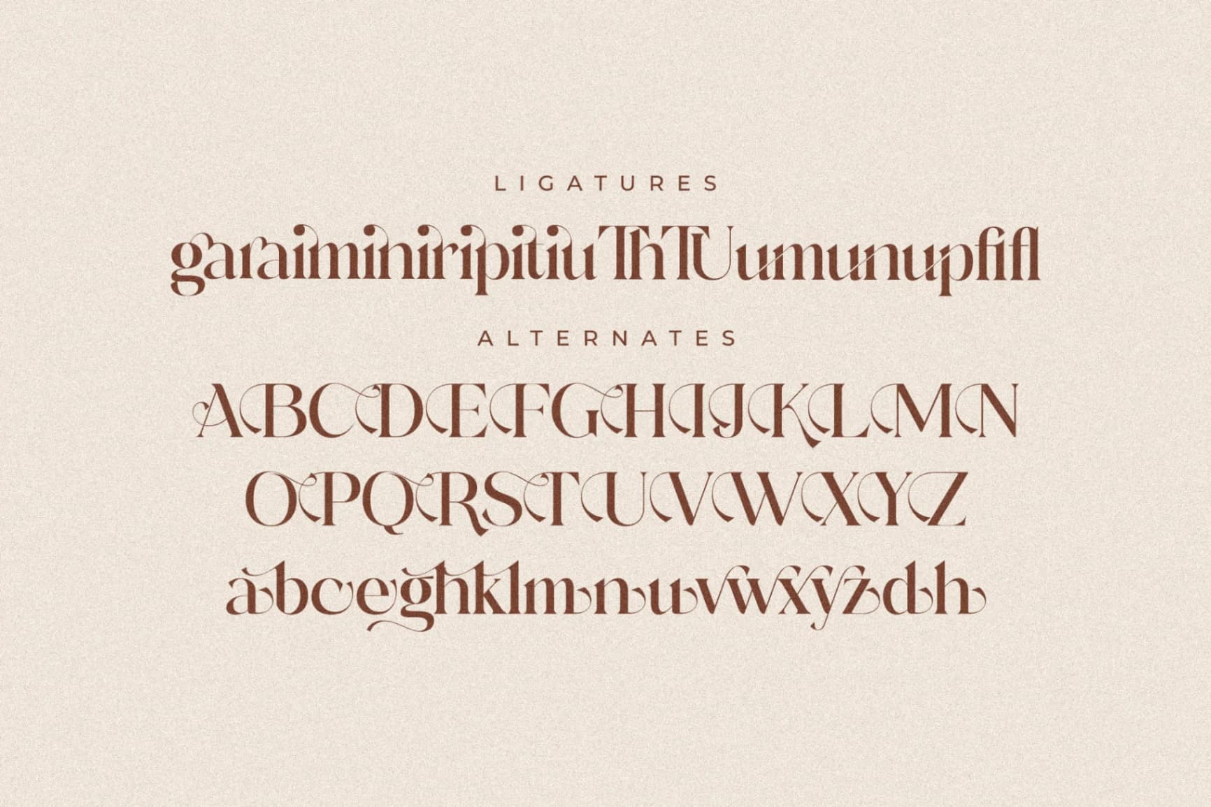 Preview 13 for Adorage - Modern Ligature Typeface