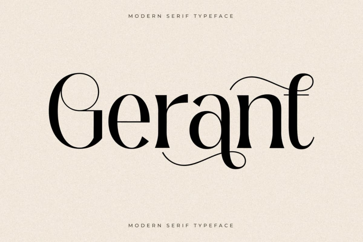 Preview 1 for Gerant - Modern Serif Typeface