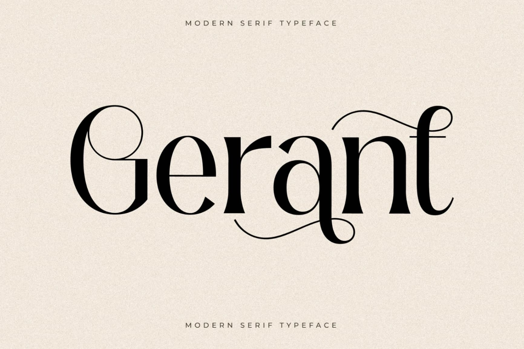 Preview of Gerant - Modern Serif Typeface font
