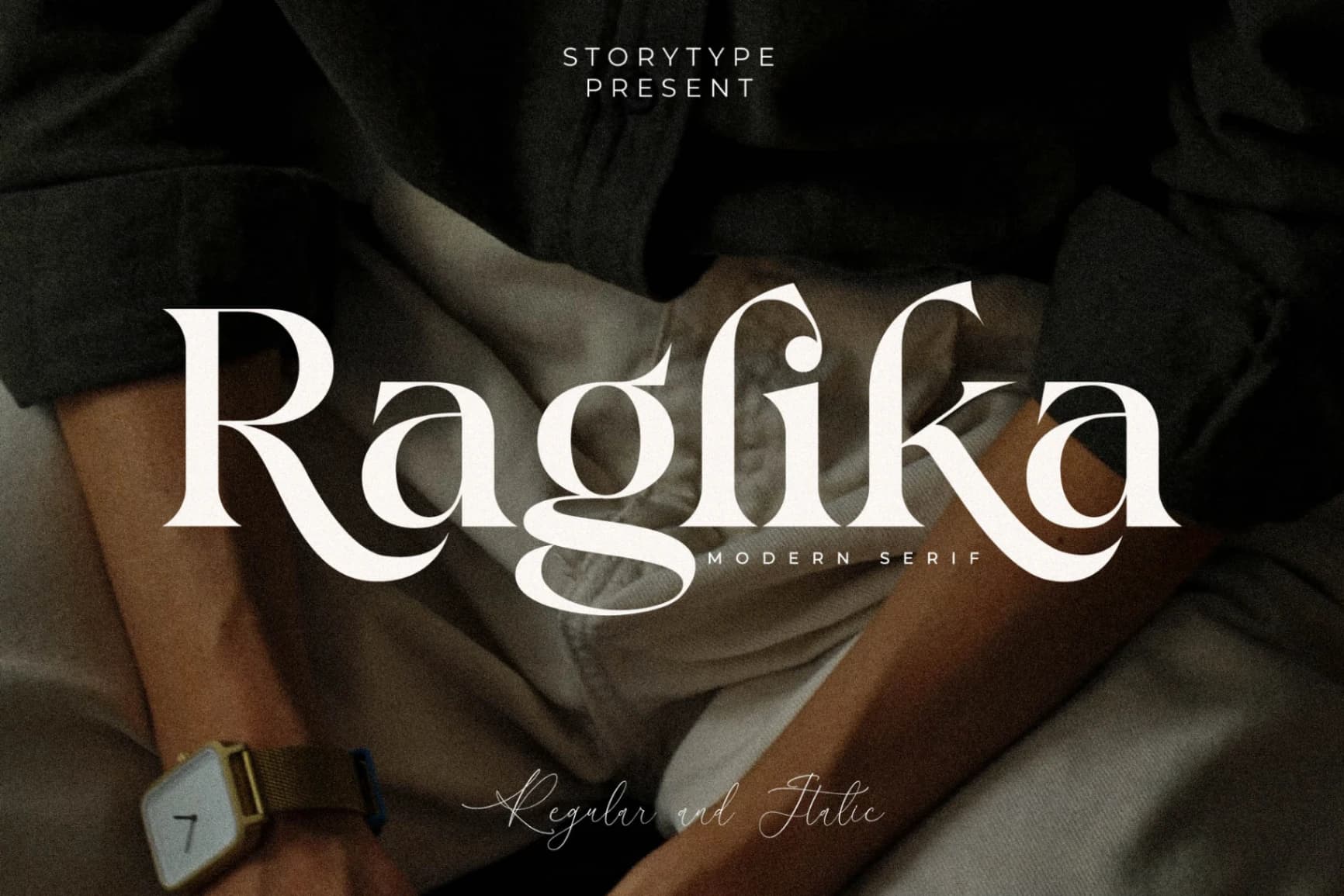 Preview of Raglika - Modern Serif Font font