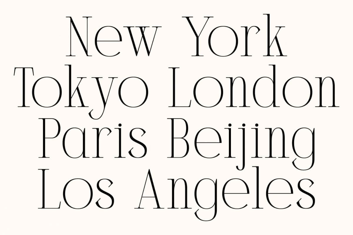 Milegance – Modern Display Serif font preview 3