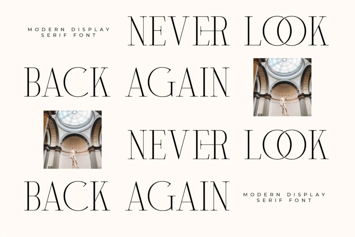 Milegance – Modern Display Serif font preview 11