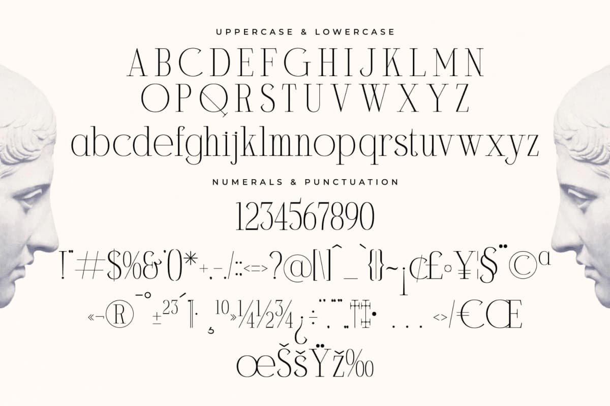 Milegance – Modern Display Serif font preview 13