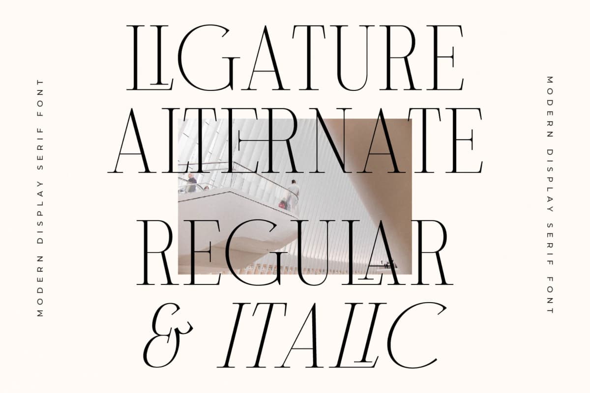 Milegance – Modern Display Serif font preview 6
