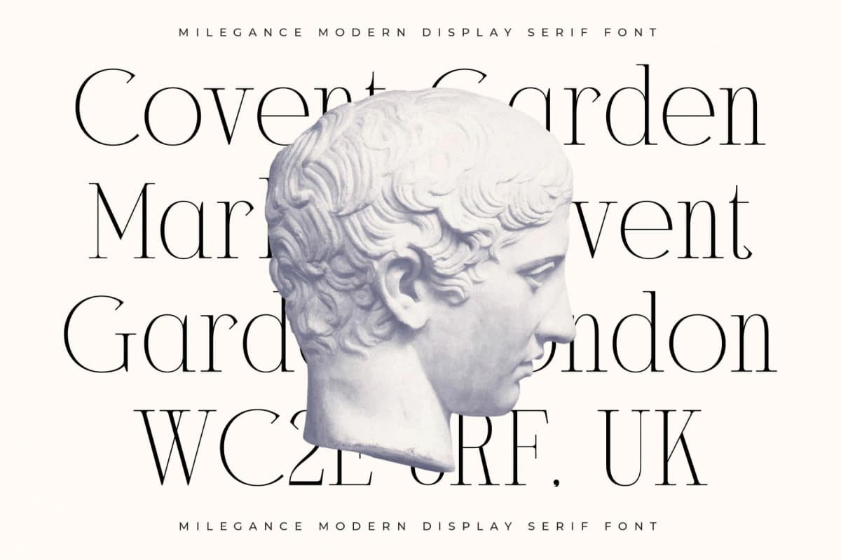 Milegance – Modern Display Serif font preview 8