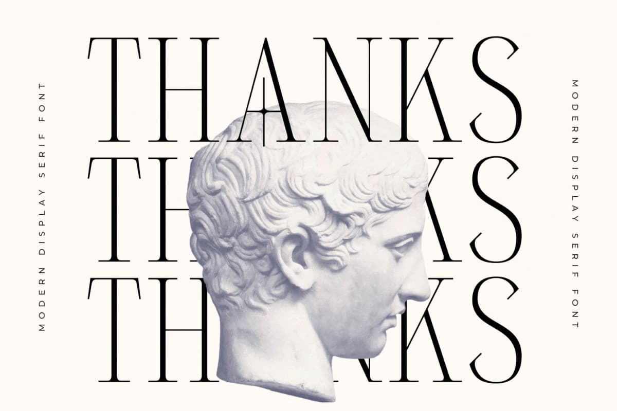 Milegance – Modern Display Serif font preview 15