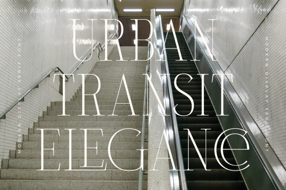 Milegance – Modern Display Serif font preview 2