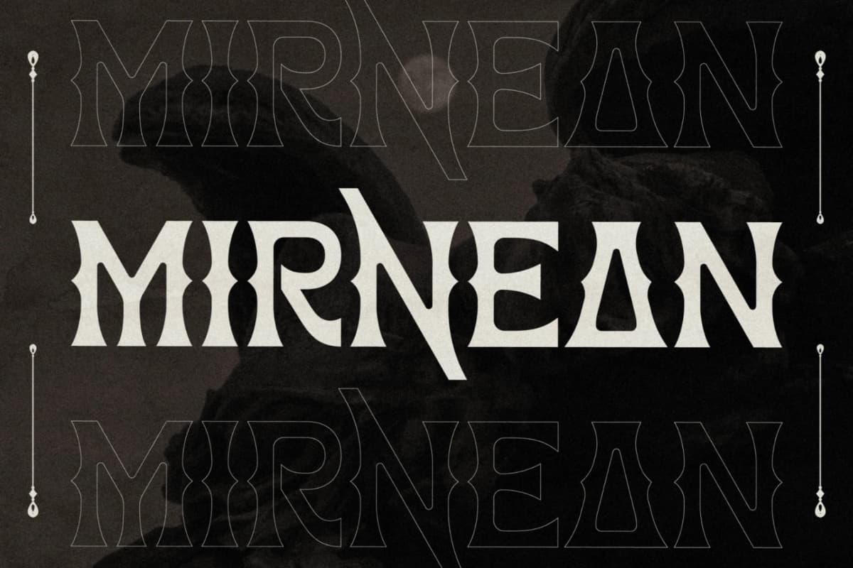 Preview 4 for Mirnean - Display Typeface Font