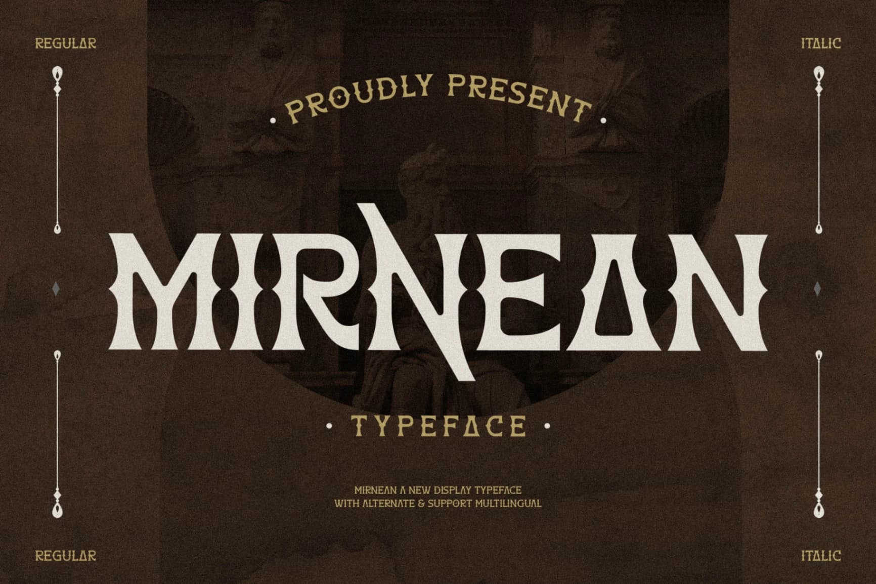 Preview of Mirnean - Display Typeface Font font