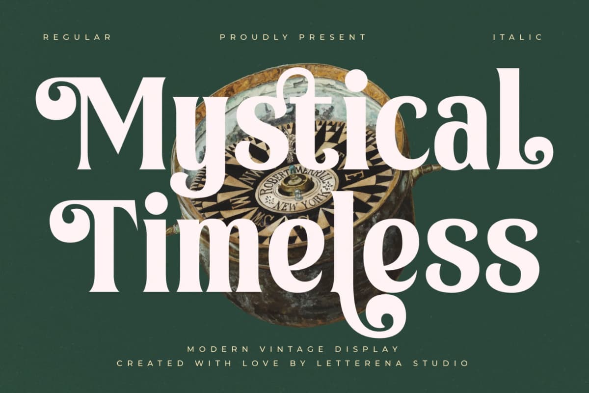 Preview of Mystical Timeless – Modern Vintage Display font