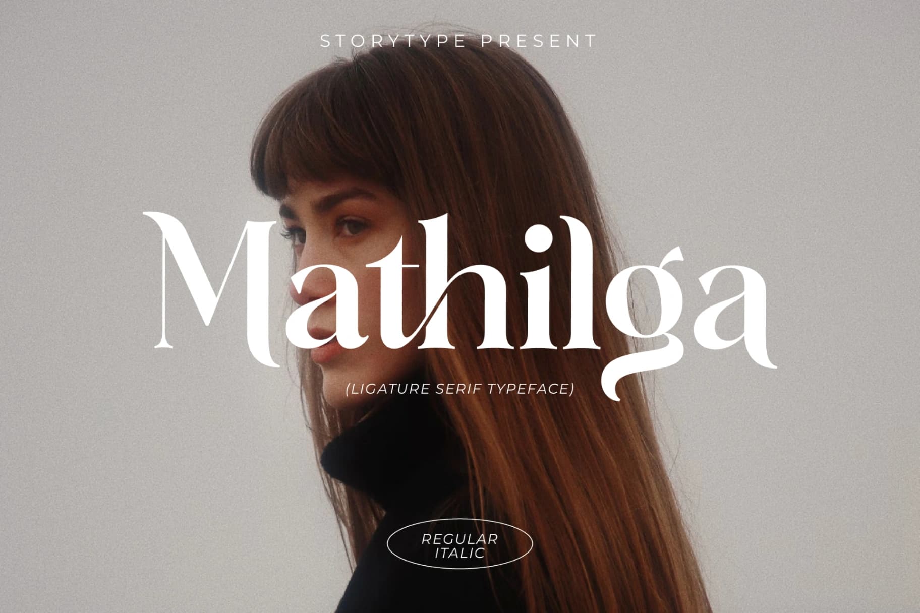 Preview of Mathilga - Ligature Serif Typeface font