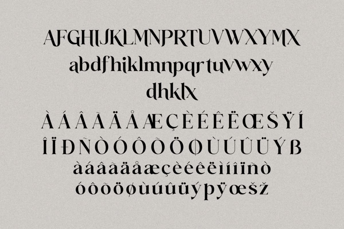 Mathilga - Ligature Serif Typeface font preview 14