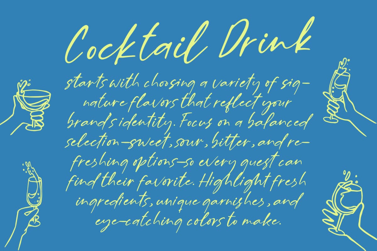 Billion Champagne Scattered – Sticky Notes Font font preview 10