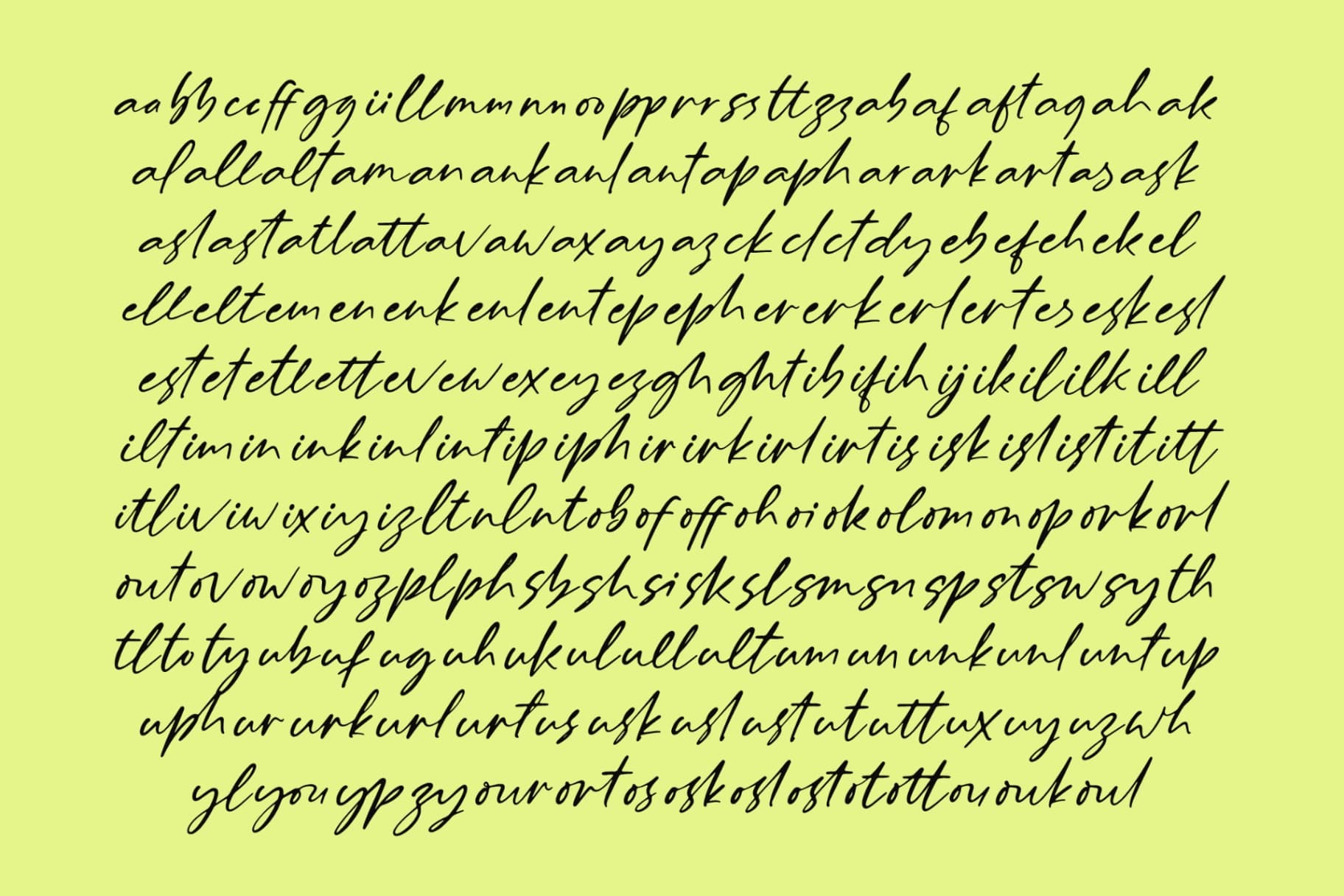 Preview 13 for Billion Champagne Scattered – Sticky Notes Font