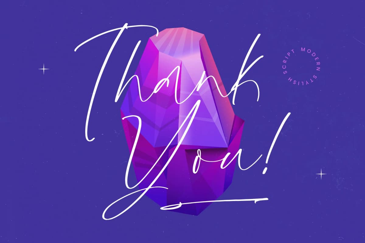 Glistening Silent – Modern Stylish Script font preview 15
