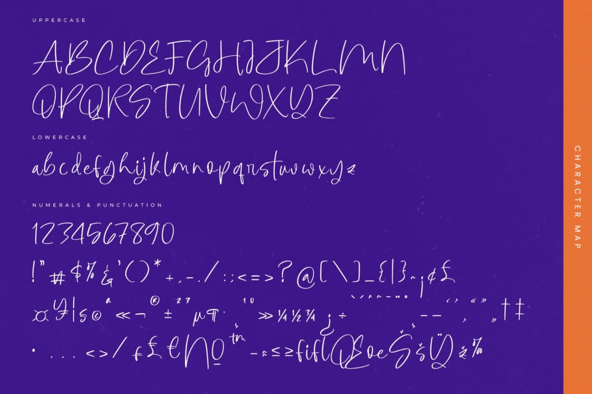 Botany Centers - Modern Handwritten Font font preview 13