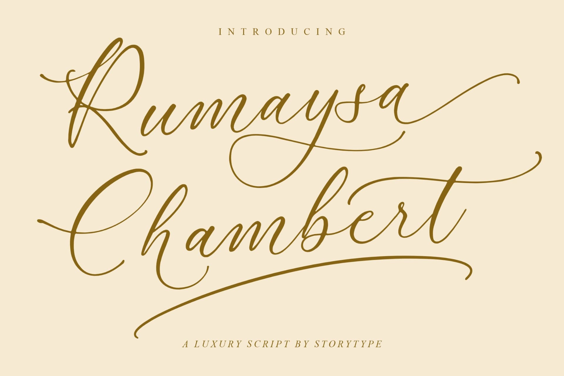 Preview of Rumaysa Chambert - Luxury Script Font font