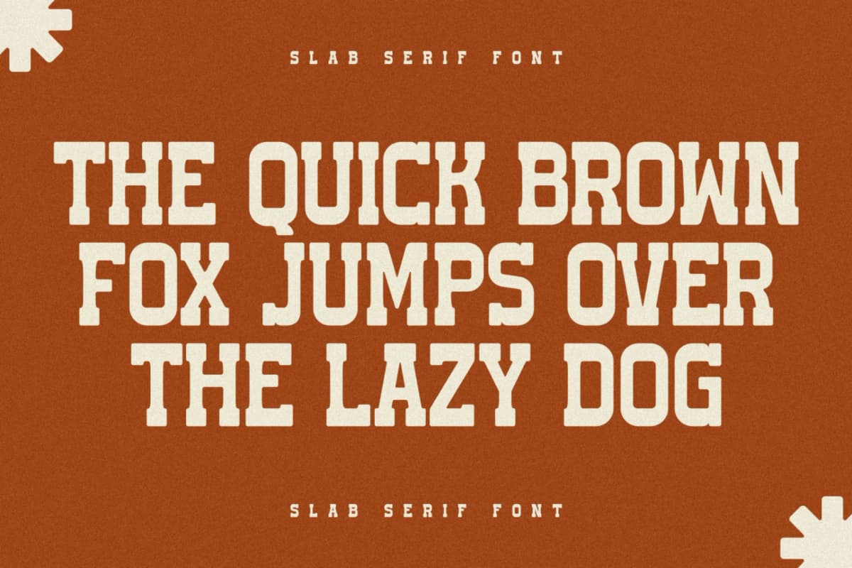San Andreas - Slab Serif Font font preview 7