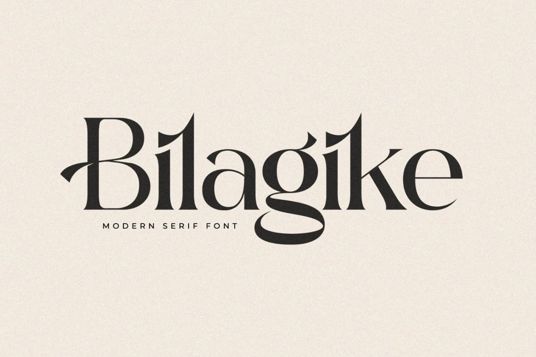 Preview of Bilagike - Modern Serif Font font