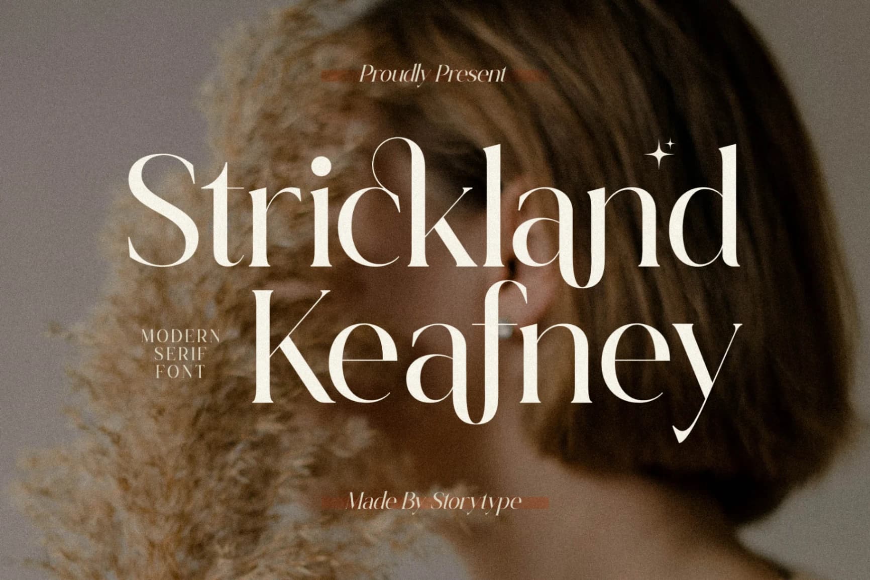Preview of Strickland Keafney - Modern Serif Font font